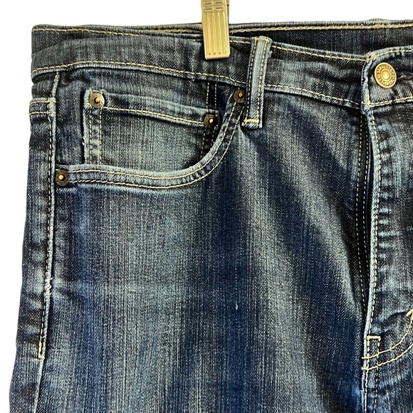 Levi's Strauss 511 Men's Jeans 36 Blue Dark Wash Slim Fit - Picture 5 of 14